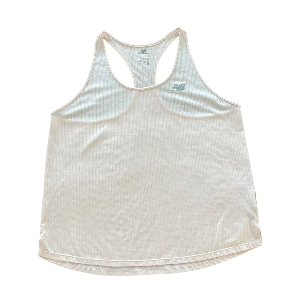 New Balance Women's Light Cream Peach Tank Top‎ Size Large